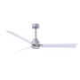Matthews Fan Company Alessandra 56" 3 Blade Indoor Ceiling Fan Brushed Nickel / Matte White