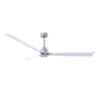 Matthews Fan Company Alessandra 72" 3 Blade Indoor Ceiling Fan Brushed Nickel / Matte White