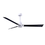 Matthews Fan Company Alessandra 56" 3 Blade Indoor Ceiling Fan Matte White / Matte Black
