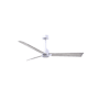 Matthews Fan Company Alessandra 56" 3 Blade Indoor Ceiling Fan Matte White / Barnwood
