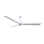 Matthews Fan Company Alessandra 72" 3 Blade Indoor Ceiling Fan Matte White / Barnwood