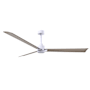 Matthews Fan Company Alessandra 72" 3 Blade Indoor Ceiling Fan Matte White / Gray Ash