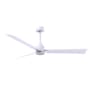 Matthews Fan Company Alessandra 56" 3 Blade Indoor Ceiling Fan Matte White