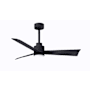 Matthews Fan Company Alessandra 42" 3 Blade Indoor Ceiling Fan Matte Black