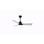 Matthews Fan Company Alessandra 42" 3 Blade Indoor Ceiling Fan Matte Black / Brushed Nickel