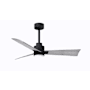 Matthews Fan Company Alessandra 42" 3 Blade Indoor Ceiling Fan Matte Black / Barnwood