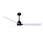 Matthews Fan Company Alessandra 56" 3 Blade Indoor Ceiling Fan Matte Black / Matte White