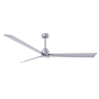Matthews Fan Company Alessandra 72" 3 Blade Indoor Ceiling Fan Brushed Nickel