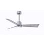 Matthews Fan Company Alessandra 42" 3 Blade Indoor Ceiling Fan Brushed Nickel / Barnwood