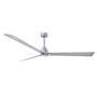 Matthews Fan Company Alessandra 72" 3 Blade Indoor Ceiling Fan Brushed Nickel / Barnwood