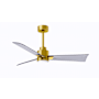Matthews Fan Company Alessandra 42" 3 Blade Indoor Ceiling Fan Brushed Brass / Brushed Nickel