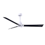 Matthews Fan Company Alessandra 56" 3 Blade Indoor Ceiling Fan Matte White / Matte Black