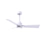 Matthews Fan Company Alessandra 42" 3 Blade Indoor Ceiling Fan Matte White