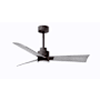 Matthews Fan Company Alessandra 42" 3 Blade Indoor Ceiling Fan Textured Bronze / Barnwood