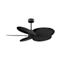 Matthews Fan Company Alessandra Tropical 48" 5 Blade Indoor / Outdoor Ceiling Fan Matte Black