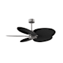 Matthews Fan Company Alessandra Tropical 48" 5 Blade Indoor / Outdoor Ceiling Fan Brushed Nickel / Matte Black