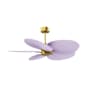 Matthews Fan Company Alessandra Tropical 48" 5 Blade Indoor / Outdoor Ceiling Fan Brushed Brass / Lilac