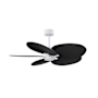 Matthews Fan Company Alessandra Tropical 48" 5 Blade Indoor / Outdoor Ceiling Fan Matte White / Matte Black