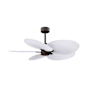 Matthews Fan Company Alessandra Tropical 48" 5 Blade Indoor / Outdoor Ceiling Fan Textured Bronze / Matte White