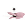 Matthews Fan Company Alessandra Tropical 48" 5 Blade Indoor / Outdoor Ceiling Fan Textured Bronze / Light Pink