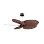 Matthews Fan Company Alessandra Tropical 48" 5 Blade Indoor / Outdoor Ceiling Fan Textured Bronze / Walnut Tone