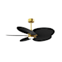 Matthews Fan Company Alessandra Tropical-LK 48" 5 Blade Indoor / Outdoor Ceiling Fan Brushed Brass / Matte Black