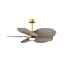 Matthews Fan Company Alessandra Tropical-LK 48" 5 Blade Indoor / Outdoor Ceiling Fan Brushed Brass / Gray Ash Tone