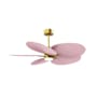 Matthews Fan Company Alessandra Tropical-LK 48" 5 Blade Indoor / Outdoor Ceiling Fan Brushed Brass / Light Pink