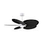 Matthews Fan Company Alessandra Tropical-LK 48" 5 Blade Indoor / Outdoor Ceiling Fan Matte White / Matte Black