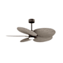 Matthews Fan Company Alessandra Tropical-LK 48" 5 Blade Indoor / Outdoor Ceiling Fan Textured Bronze / Gray Ash Tone