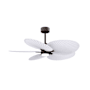 Matthews Fan Company Alessandra Tropical-LK 48" 5 Blade Indoor / Outdoor Ceiling Fan Textured Bronze / Matte White