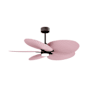 Matthews Fan Company Alessandra Tropical-LK 48" 5 Blade Indoor / Outdoor Ceiling Fan Textured Bronze / Light Pink