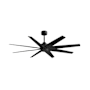 Matthews Fan Company Ariella 64" 8 Blade Indoor / Outdoor Ceiling Fan Matte Black