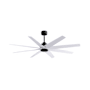 Matthews Fan Company Ariella 64" 8 Blade Indoor / Outdoor Ceiling Fan Matte Black / Matte White