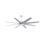 Matthews Fan Company Ariella 64" 8 Blade Indoor / Outdoor Ceiling Fan Matte White / Barn Wood Tone