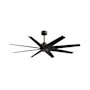 Matthews Fan Company Ariella 64" 8 Blade Indoor / Outdoor Ceiling Fan Textured Bronze / Matte Black