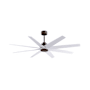 Matthews Fan Company Ariella 64" 8 Blade Indoor / Outdoor Ceiling Fan Textured Bronze / Matte White