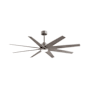 Matthews Fan Company Ariella-LK 64" 8 Blade Indoor / Outdoor Ceiling Fan Brushed Nickel