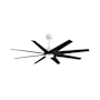 Matthews Fan Company Ariella-LK 64" 8 Blade Indoor / Outdoor Ceiling Fan Matte White / Matte Black