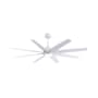 Matthews Fan Company Ariella-LK 64" 8 Blade Indoor / Outdoor Ceiling Fan Matte White