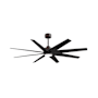 Matthews Fan Company Ariella-LK 64" 8 Blade Indoor / Outdoor Ceiling Fan Textured Bronze / Matte Black