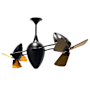 Matthews Fan Company Ar Ruthiane 16" 6 Blade Indoor Ceiling Fan Black