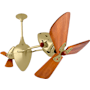 Matthews Fan Company Ar Ruthiane 16" 6 Blade Indoor Ceiling Fan Brushed Brass