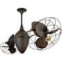 Matthews Fan Company Ar Ruthiane 13" 6 Blade Indoor Ceiling Fan Bronzette