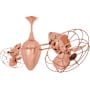 Matthews Fan Company Ar Ruthiane 13" 6 Blade Indoor Ceiling Fan Polished Copper