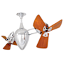 Matthews Fan Company Ar Ruthiane 16" 6 Blade Indoor Ceiling Fan Chrome