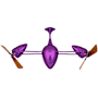 Matthews Fan Company Ar Ruthiane 16" 6 Blade Indoor Ceiling Fan Light Purple