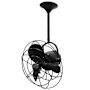 Matthews Fan Company Bianca Direcional 13" 3 Blade Indoor Ceiling Fan with Wall Control Black