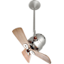 Matthews Fan Company Bianca Direcional 16" 3 Blade Indoor Ceiling Fan Brushed Nickel