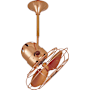 Matthews Fan Company Bianca Direcional 13" 3 Blade Indoor Ceiling Fan with Wall Control Polished Copper